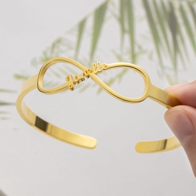 Personalisiertes Infinity-Namensarmband mit 1-6 Namen
