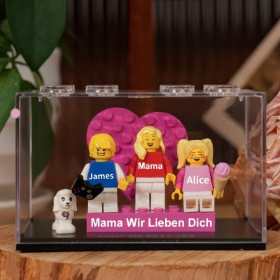 Personalisierte Kleine Figur mit Box für Mama Muttertag Geschenk