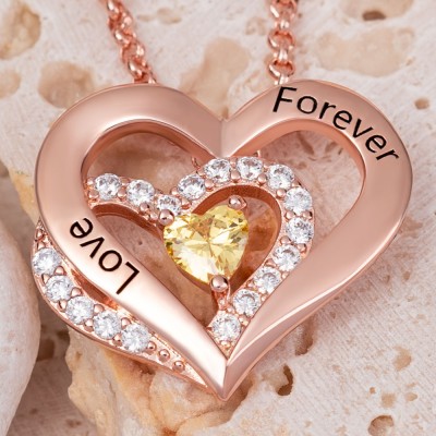 Personalisierte Herz-Namensketten als Valentinstagsgeschenk