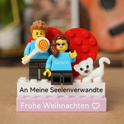 Personalisierte Kleine Figur für Paar Weihnachten Valentinstag Geschenk