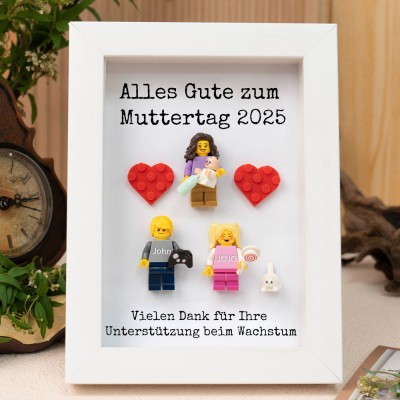 Personalisierte Kleine Figur mit Rahmen für Mama Muttertag Geschenk