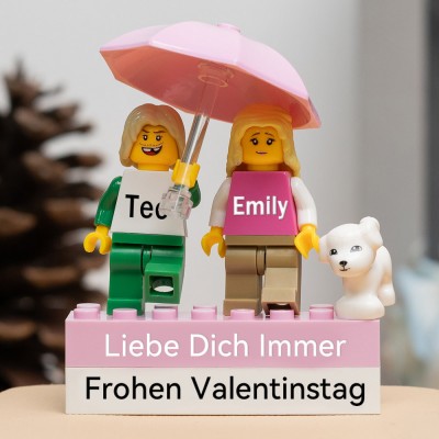 Personalisierte Kleine Figur für Paar Weihnachten Valentinstag Geschenk