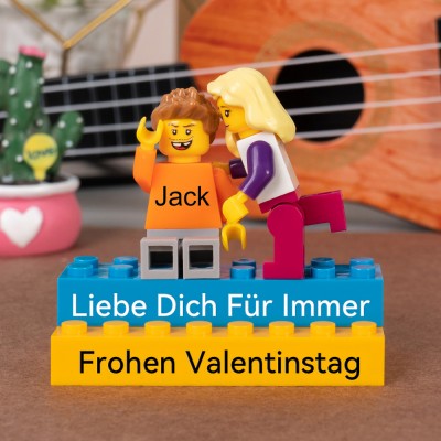 Personalisierte Kleine Figur für Paar Weihnachten Valentinstag Geschenk