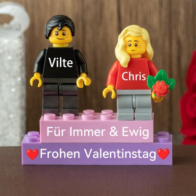 Personalisierte Kleine Figur für Paar Valentinstag Geschenk