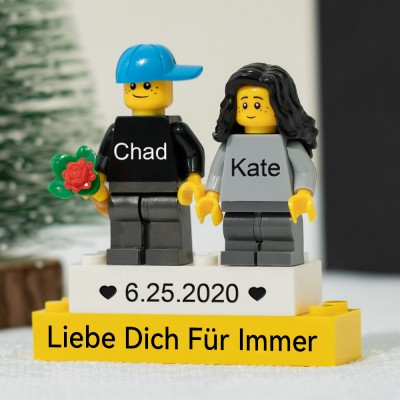 Personalisierte Kleine Figur für Paar Valentinstag Geschenk