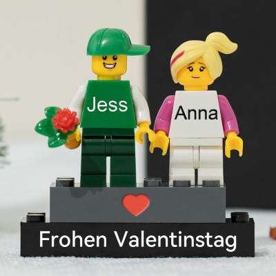 Personalisierte Kleine Figur für Paar Valentinstag Geschenk
