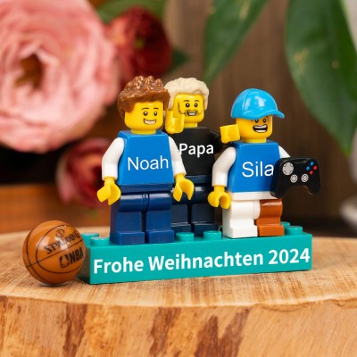 Personalisierte Kleine Figur für Familie Weihnachtsgeschenk