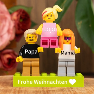 Personalisierte Kleine Figur für Familie Weihnachtsgeschenk