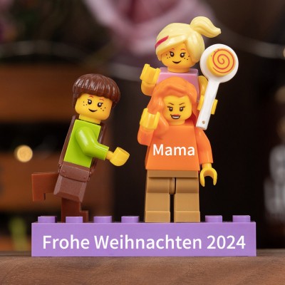 Personalisierte Kleine Figur für Familie Weihnachtsgeschenk
