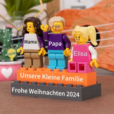Personalisierte Kleine Figur für Familie Weihnachtsgeschenk