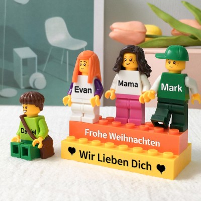 Personalisierte Kleine Figur für Familie Weihnachtsgeschenk