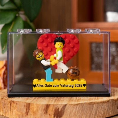 Personalisierte Kleine Figur mit Box für Papa Vatertag Geschenk