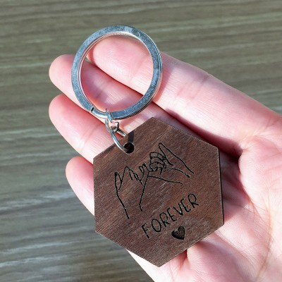 Personalisierte Schlüsselanhänger Jahrestag Valentinstag Paar Geschenk