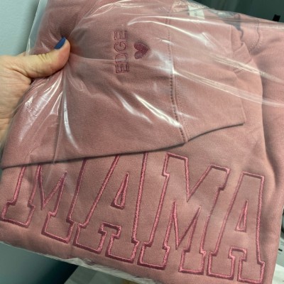 Benutzerdefinierte Mama bestickt Sweatshirt Hoodie mit Kindernamen für Muttertag Geschenkideen