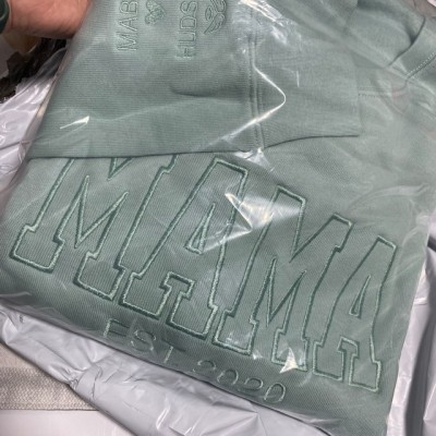 Benutzerdefinierte Mama bestickt Sweatshirt Hoodie mit Kindernamen für Muttertag Geschenkideen