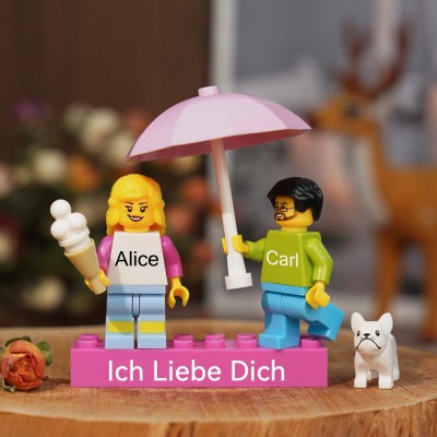 Personalisierte Kleine Figur für Paar Weihnachten Valentinstag Geschenk