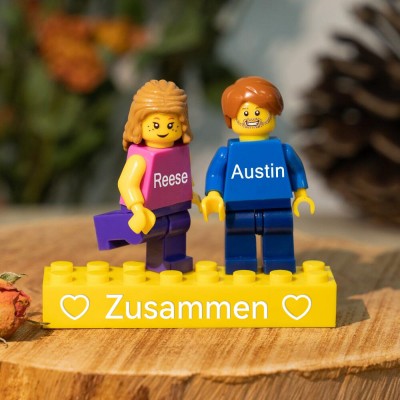 Personalisierte Kleine Figur für Paar Weihnachten Valentinstag Geschenk