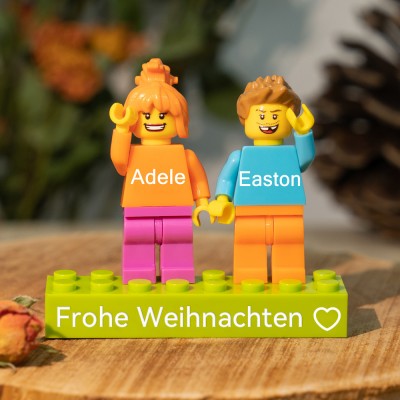 Personalisierte Kleine Figur für Paar Weihnachten Valentinstag Geschenk
