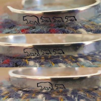 Personalisiertes Mama-Bären-Armband für Mama und Oma
