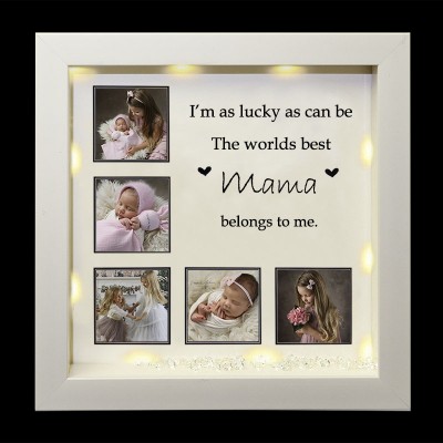 Personalisierte Jubiläumsfamilie Rahmen Home Decor Weihnachtsgeschenk für Mama Oma