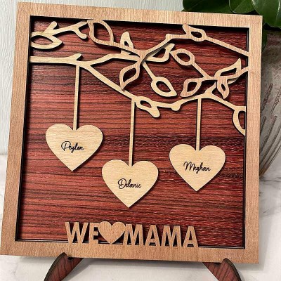 Stammbaum Holzrahmen Name Gravierte Zeichen Personalisierte Wohnkultur Weihnachtsgeschenk