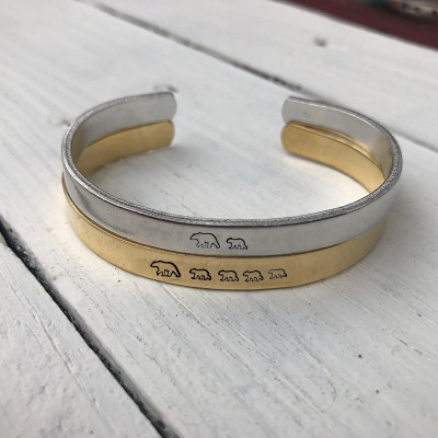 Personalisiertes Mama-Bären-Armband für Mama und Oma