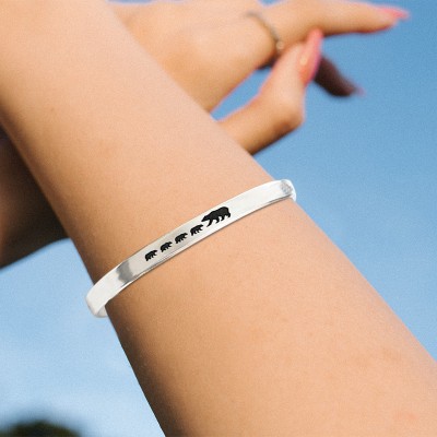 Personalisiertes Mama-Bären-Armband für Mama und Oma