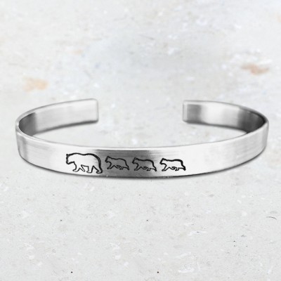 Personalisiertes Mama-Bären-Armband für Mama und Oma