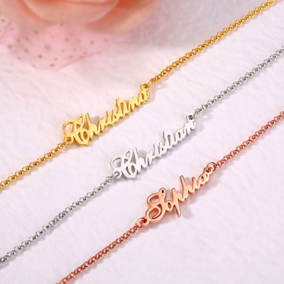 Personalisierte goldene Namensarmbänder