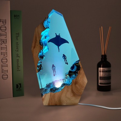 Harz-Holzlampen-Paar-Weihnachtsgeschenkideen