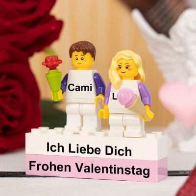 Personalisierte Kleine Figur für Paar Valentinstagsgeschenk