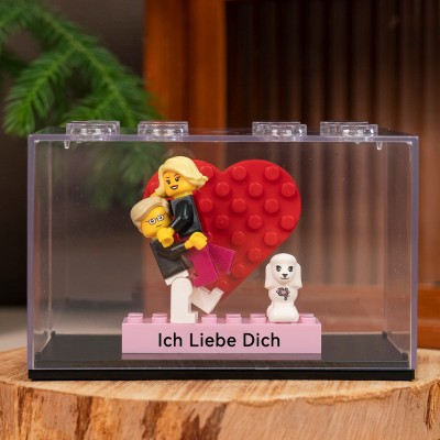 Personalisierte Keine Figur mit Box für Paar Geburtstag Jahrestag Geschenk