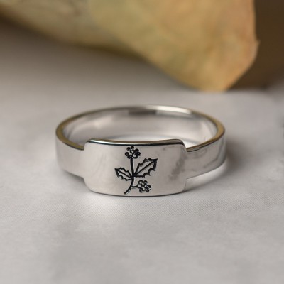 Personalisiertes Familiengeburts-Blumen-Monats-Ring-Geschenk für Sie