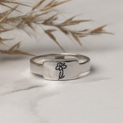 Personalisiertes Familiengeburts-Blumen-Monats-Ring-Geschenk für Sie
