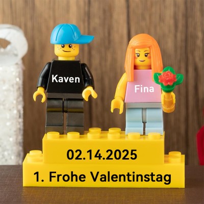 Personalisierte Kleine Figur für Paar Valentinstag Geschenk