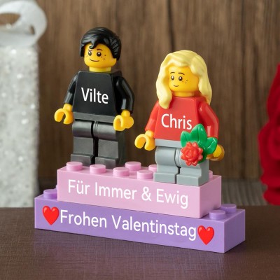 Personalisierte Kleine Figur für Paar Valentinstag Geschenk