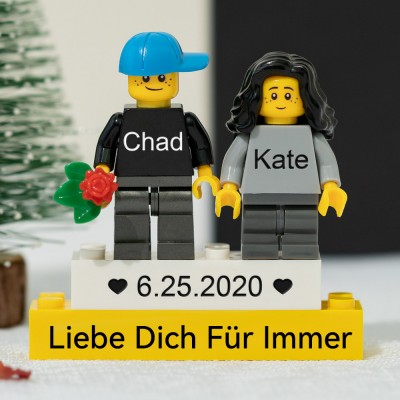 Personalisierte Kleine Figur für Paar Valentinstag Geschenk