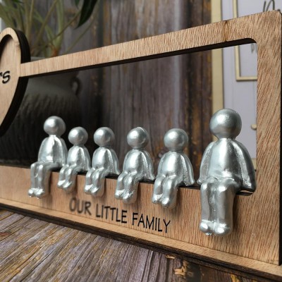4 Years Our Family Personalized Sculpture Figurines 4th Anniversary Christmas Gift