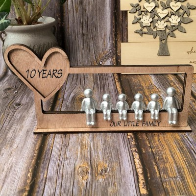 23 Years We Made a Family Personalized Sculpture Figurines 23th Anniversary Christmas Gift