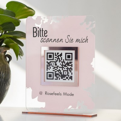 Personalized Business Social Media QR Code Sign
