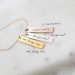 Personalized Handwriting Necklace | Vertical Bar Signature Necklace