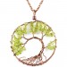 Tree Of Life Necklace Peridot- Necklaces For Women Tree Of Life Necklace Copper