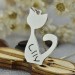 Personalized Cat Name Charm Necklace