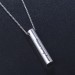 Custom Engraved Cylindrical Urn Necklace For Ashes